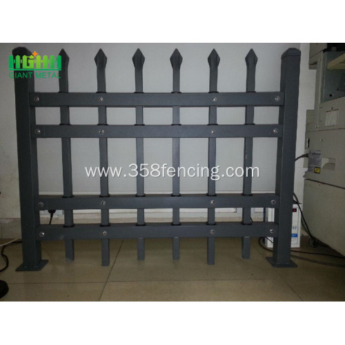 Wrought iron picket fence